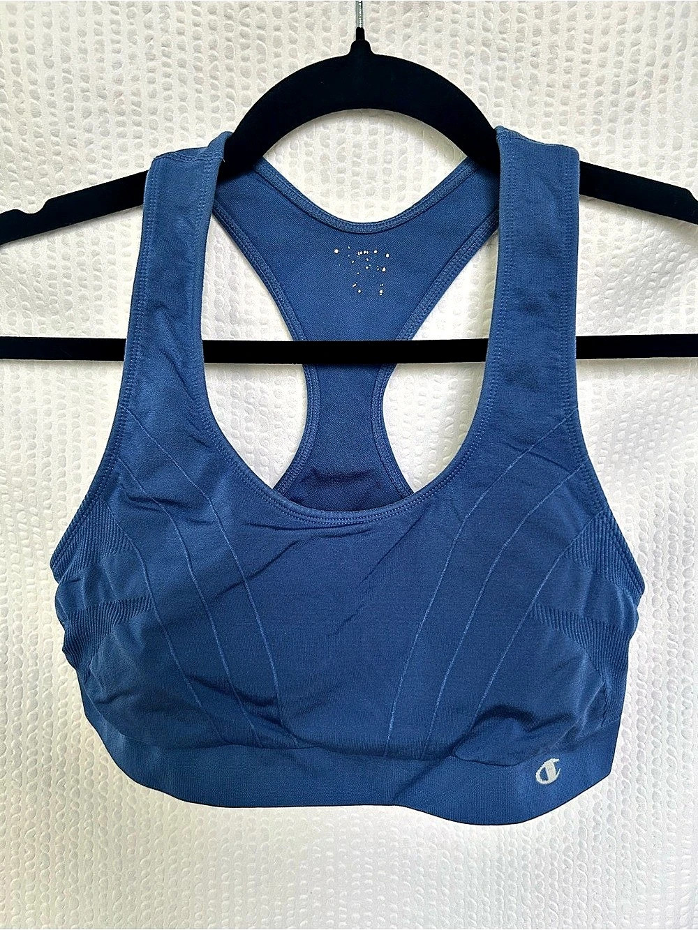 Champion Seamless Racerback Sports Bra Blue Best For Size Small/Medium